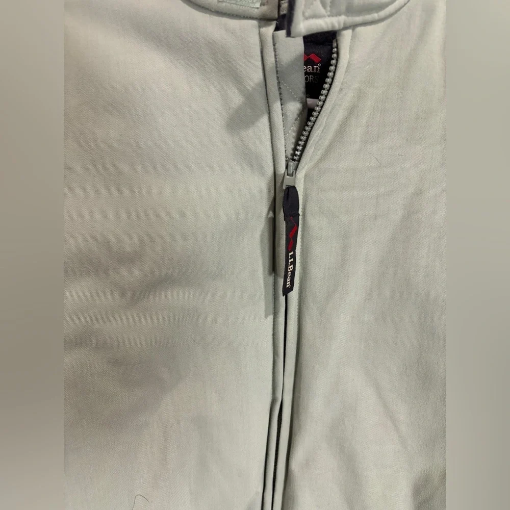 L.L. Bean Canvas Light Sage Green fleece lined women’s small cropped - Picture 14 of 14